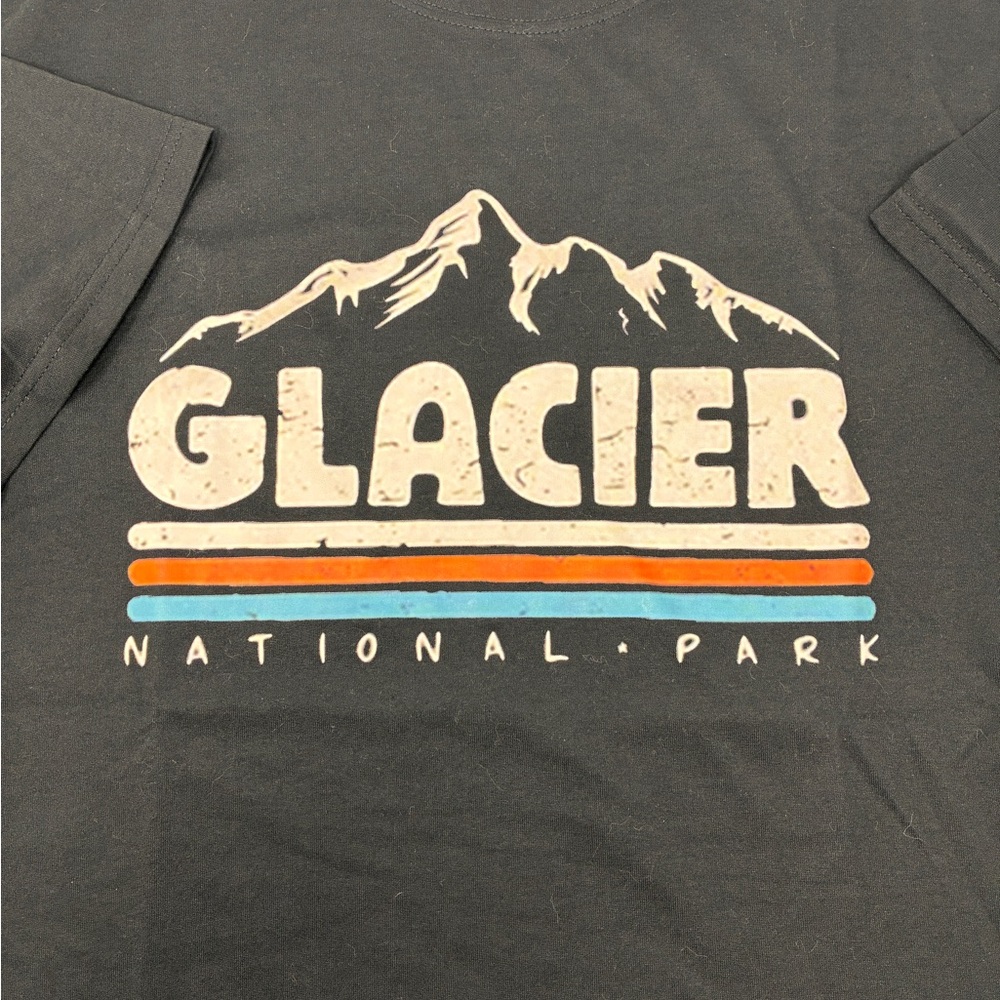 Glacier National Park Graphic T-Shirt, New, Never Worn